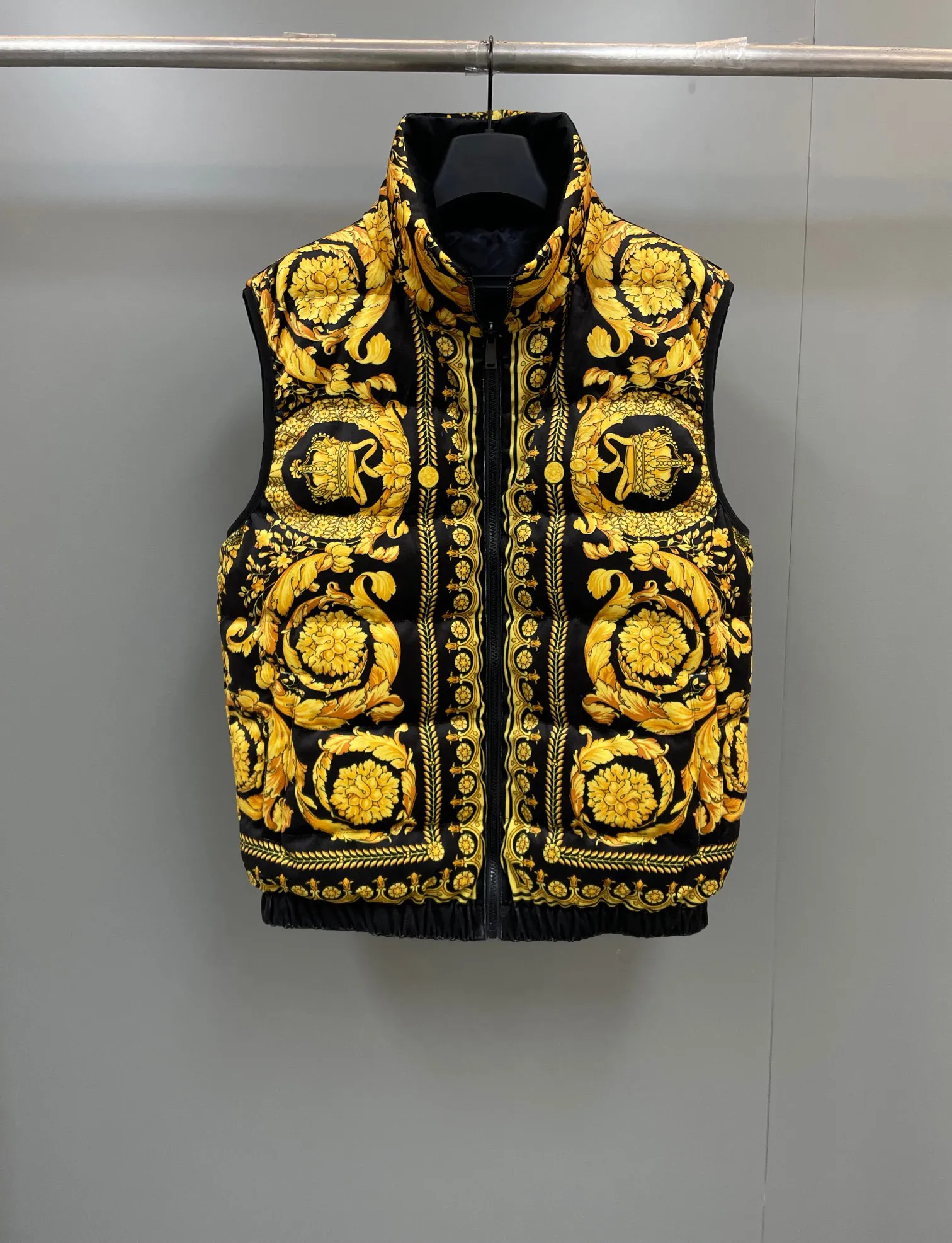 Gilet da uomo di marca di fascia alta squisito design di stampa tridimensionale gilet caldo di dimensioni americane top gilet di design di lusso di alta qualità