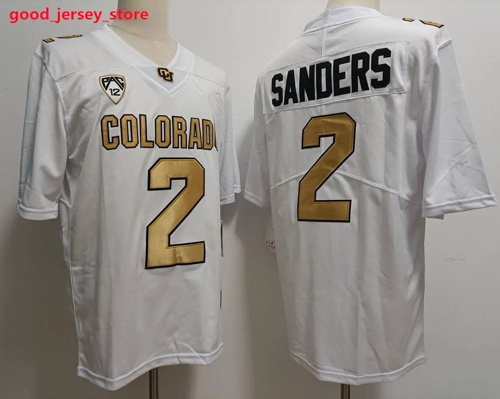Mens Travis Hunter Colorado Buffaloes Camisa De Futebol Costurada 2023