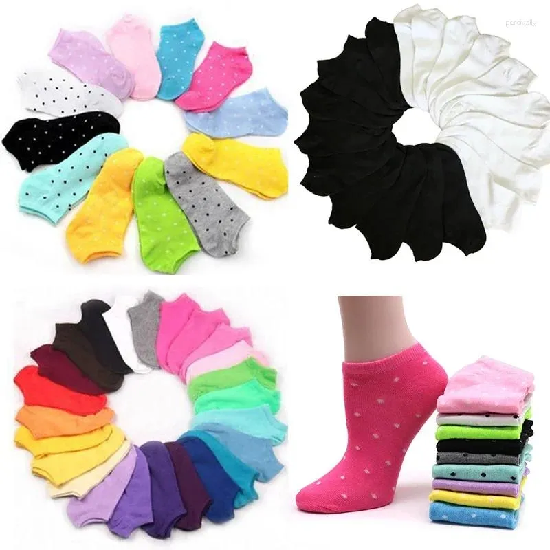 Women Socks 7Pair Women's Short Female Low Cut Ankle For Ladies White Black Cotton Chaussette Femme Summer