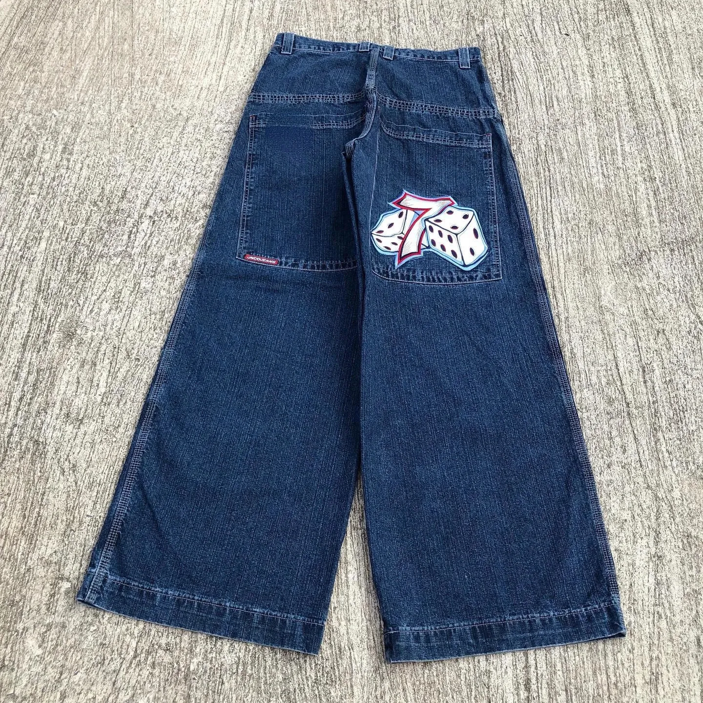 JNCO Mens Jeans Retro Blue Baggy Denim Pants With... From Yougu 