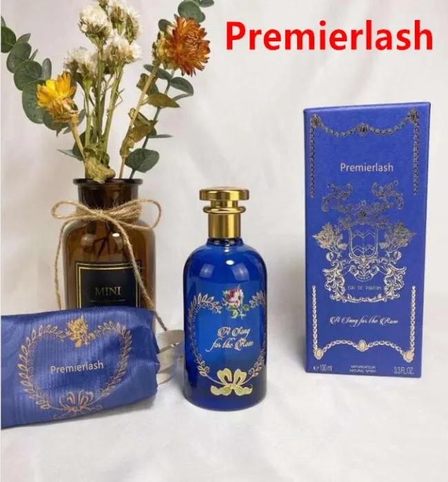 Premierlash Marke Garden Perfume Song For the Rose 100 ml neutraler EDP-Duft, langanhaltendes Spray, blaue Flasche, Top-Qualität7768558