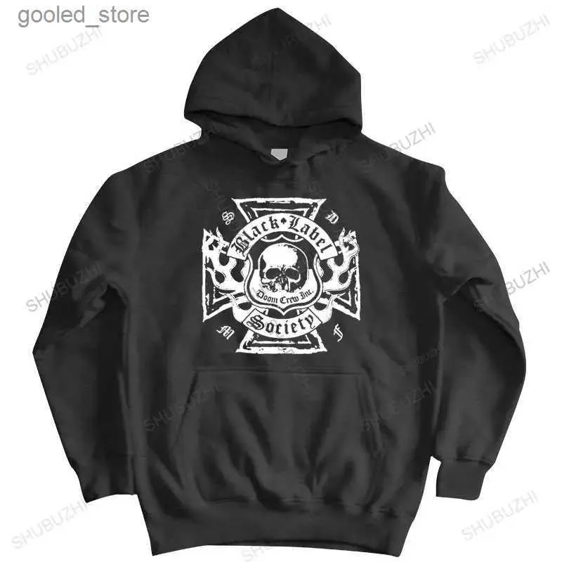 Men's Hoodies Sweatshirts Hot sale spring cotton hoody men brand funny pullover Outwear BLACK LABEL SOCIETY 2 FRUIT OF THE LOOM DTG hooded jacket Q231110