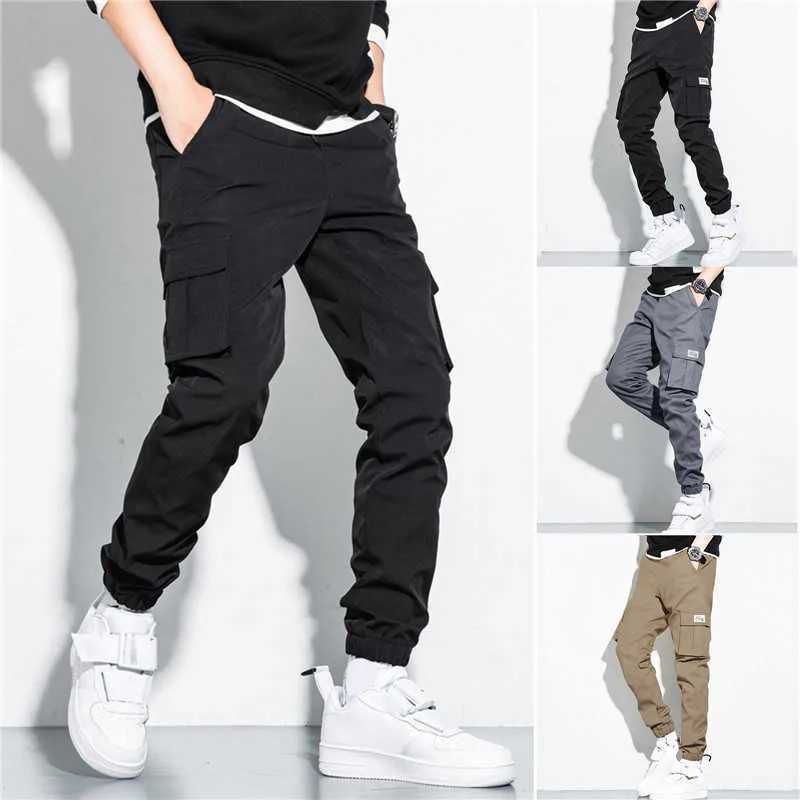 Herenbroek heren vracht techwear trainingsbroek streetwear broek voor mannen joggen oversized sportbroeken cloing joggers lente zomer in z0410