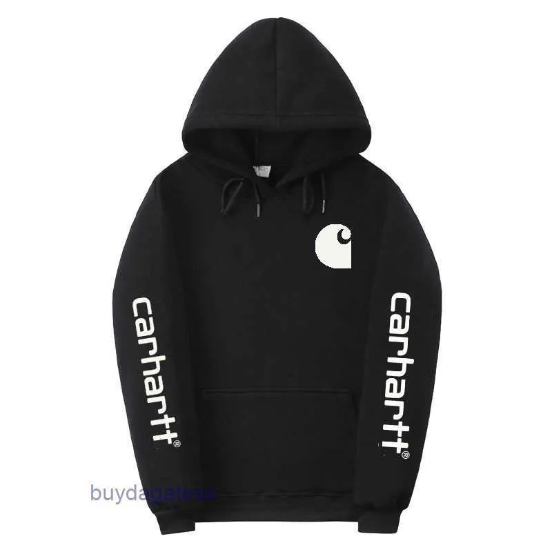 2023 Autumn Winter Men's and Women's Fashion Hoodies North American High Street Brand Carharthoodie New Plush Sweater Sportsucwg