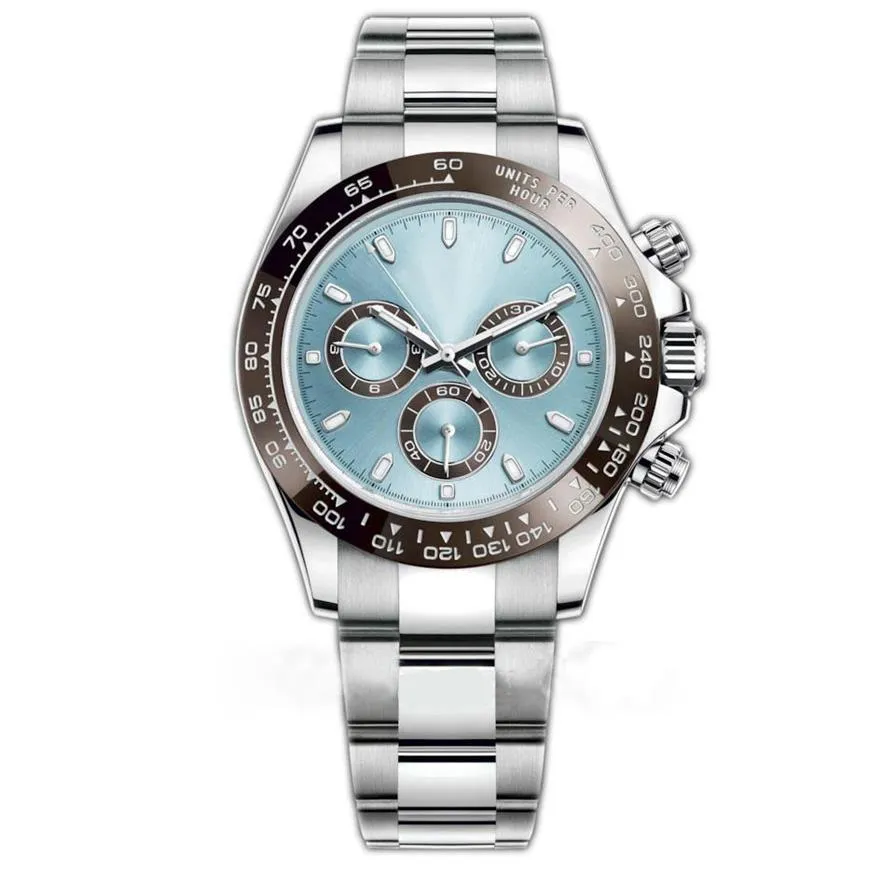 Nieuwe heren automatisch uurwerk horloge keramische bezel saffierglas TONA-serie roestvrijstalen massieve sluiting mannelijke polshorloges voor heren2692