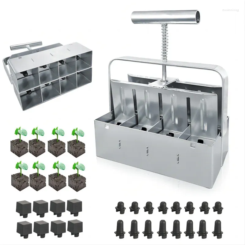 Teaware Sets Double Row Manual Clod Maker Soil Garden Tool Seeding