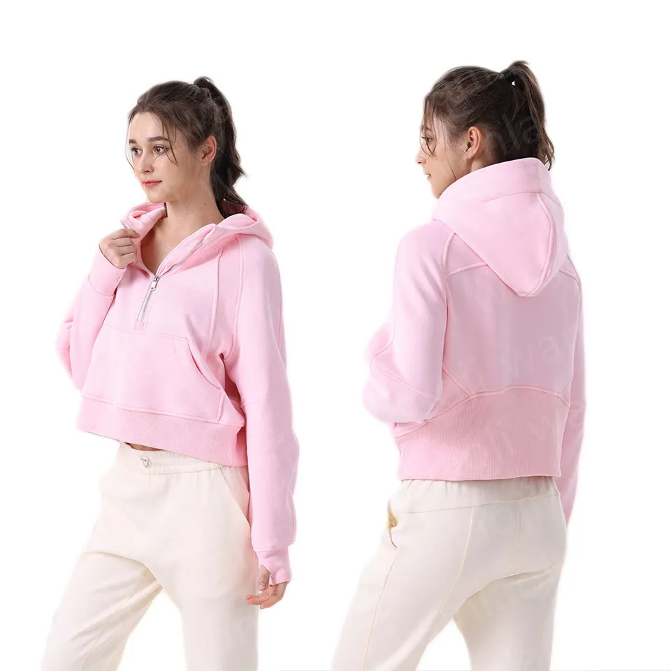 Women Hoodies Sweatshirts Lu Scuba Oversized Half Zip Hoodie Women Designer  Full Zip Hoodies Yoga Pullover Lululemens Womens Sportswear Fashions Loose  Jacet GXGX From Datang12, $15.5