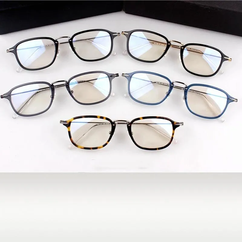 Lunettes de soleil Cadres Mode Hommes Business Optique Prescription Tablette légère et confortable 12g Haute spécification Plaque importée avec Fam