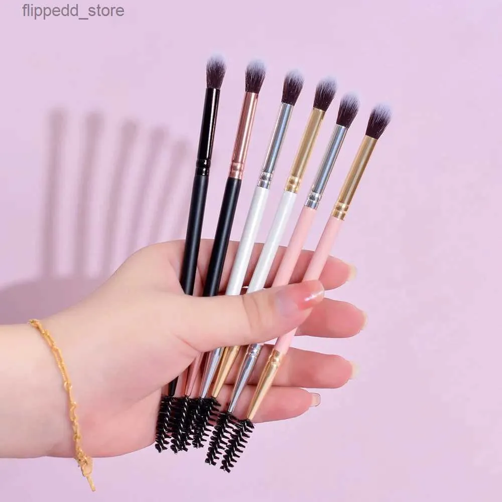 Makeup Borstes 2 i 1 Double Head Eyebrow Brush 50st Eyelash Brush Makeup Tools Wholesale Cosmetic Brushes Mascara Brush Tools Q231110