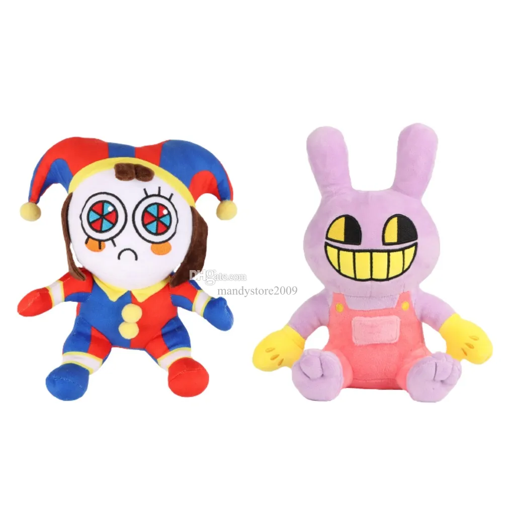 2023 The Amazing Digital Circus Plush, 2 Pcs Pomni and Jax Plushies Toy for  TV Fans Gift, Cute Stuffed Figure Doll for Kids Adults, Birthday Halloween