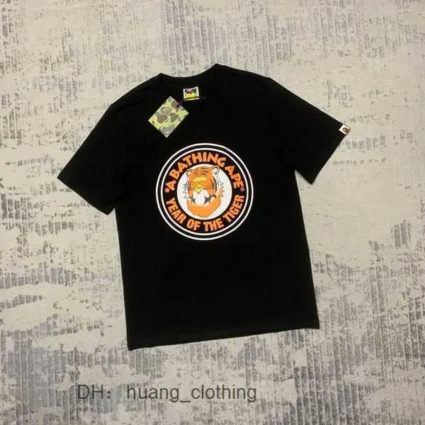 T-shirts pour hommes Créateur de mode de luxe Chao Bape Ape Head Tiger Année limitée Tiger Print 230g T-shirt à manches courtes super haute qualité LG5Q