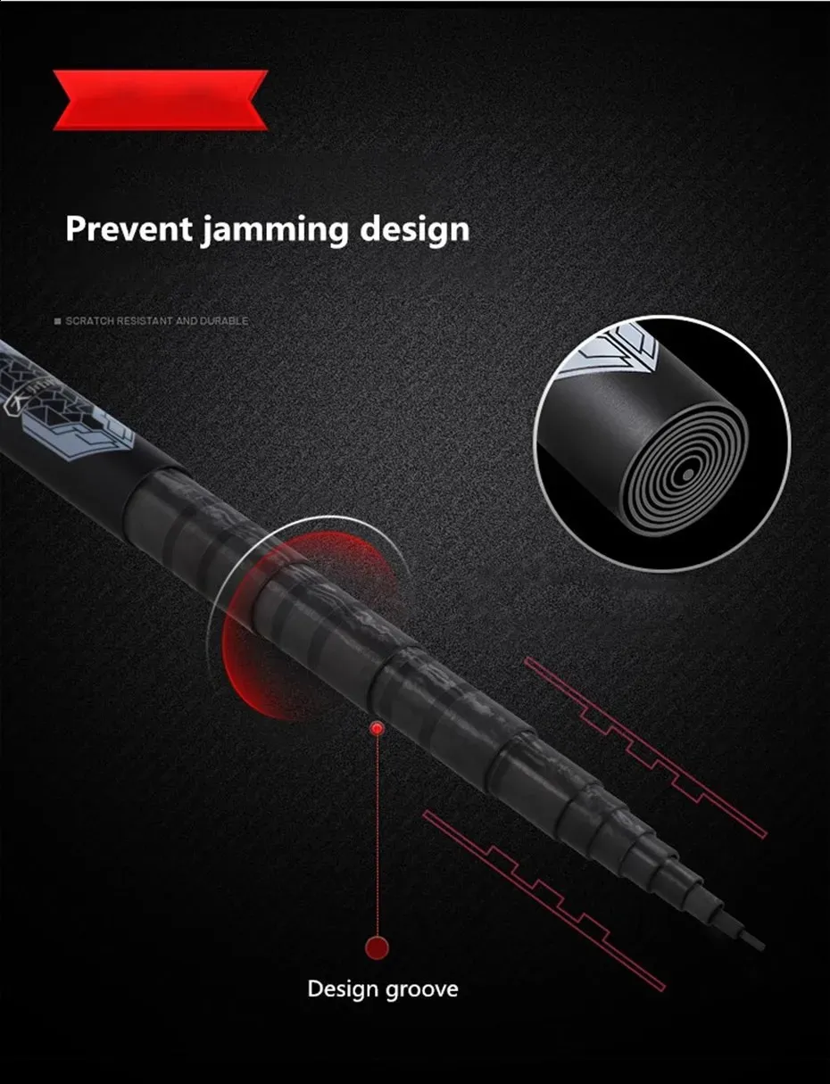 Canne à Pêche Super Dure De 3,6 à 13 M - Canne à Pêche