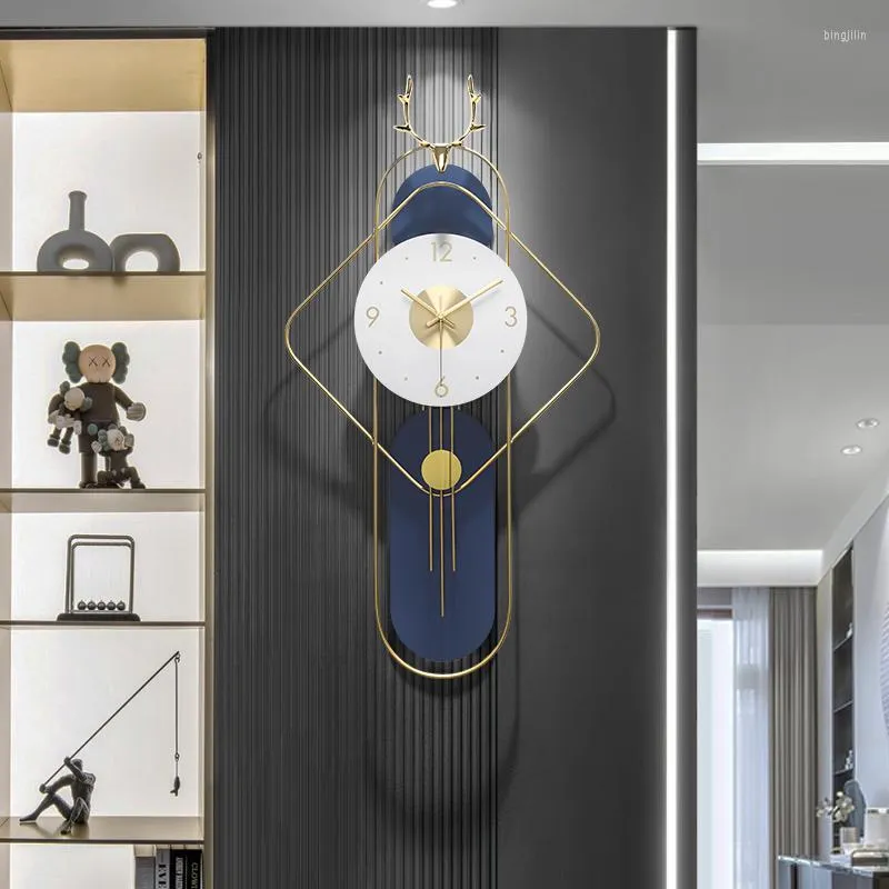 Duvar Saatleri Lüks İskandinav 3d Saat Modern Tasarım Büyük Sessiz Mekanizma Altın Saat Ev Dekorasyonu