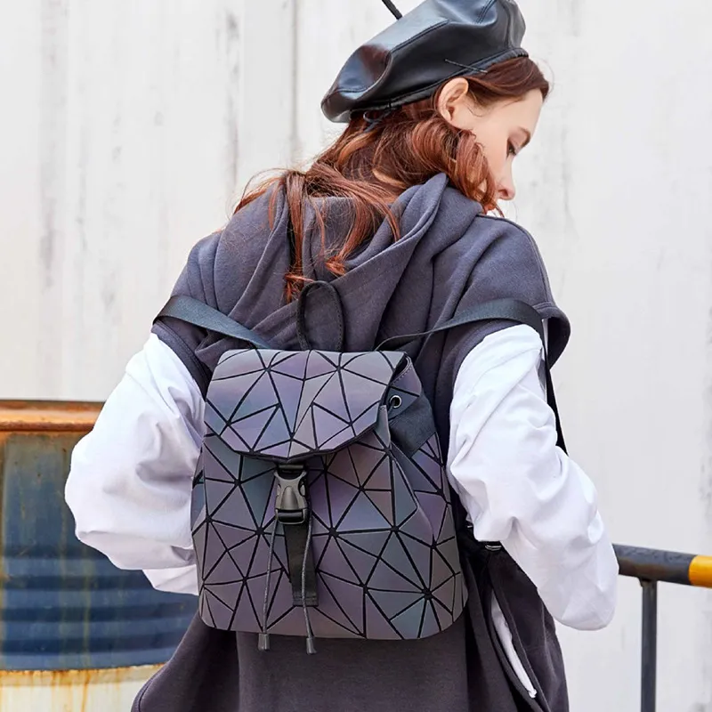 Geometric backpack luminous cheap