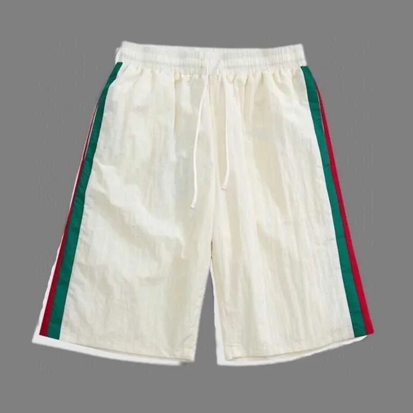 Womens Designer t shirt Shirt Ceiling Grade Casual Guard Pants Double Red Green Striped Nylon Shorts