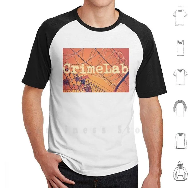 Men's T-skjortor True Crime-Crimelab Logo (Orange) Skjorta DIY Cotton Big Size 6xl Crime Fiction Crimelab Criminal Law