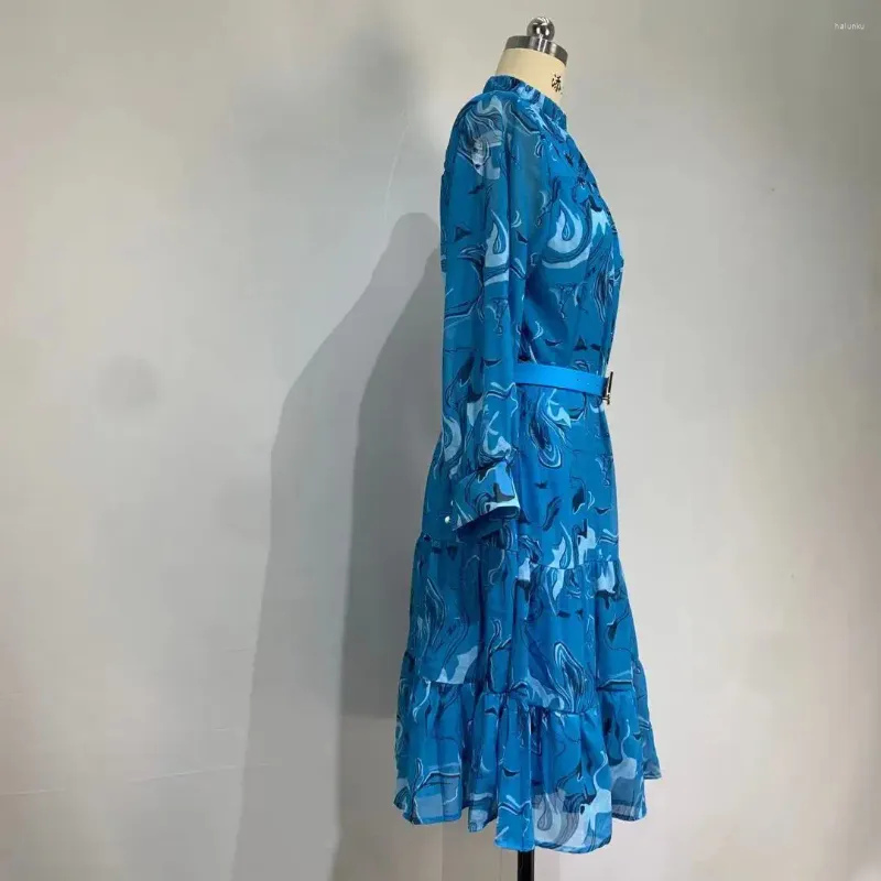 Hey Wing Sleeve Ruffle Chiffon Dress ワンピース Cyrus Floral Long Sleeve Chiffon Gown | Tadashi Shoji