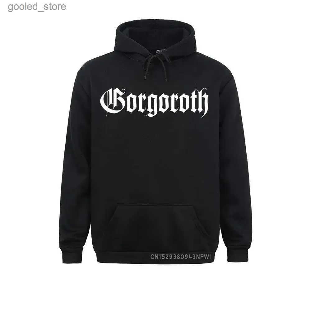 Heren Hoodies Sweatshirts GORGOROTH Sweatshirts Mannen Rock Band Thrash Zwart DEATH HEAVY METAL PUNK Rap Twilight Of The Idols Hoodie Q231110