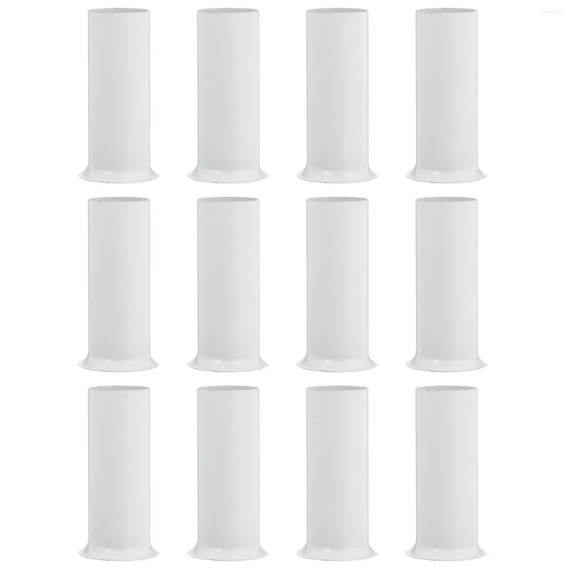 Lâmpadas pendentes 12 pcs suportes de vidro lustre mangas peças de cristal base de luz acessórios de vitrine