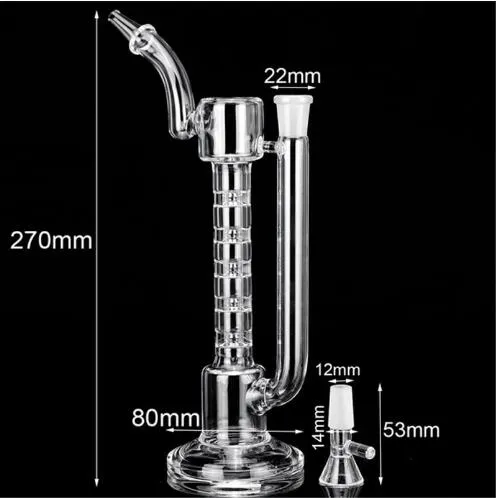 Bulk Order Heady Glass Bong With Big Straight Tube And 14mm Bowl 12.2 ...