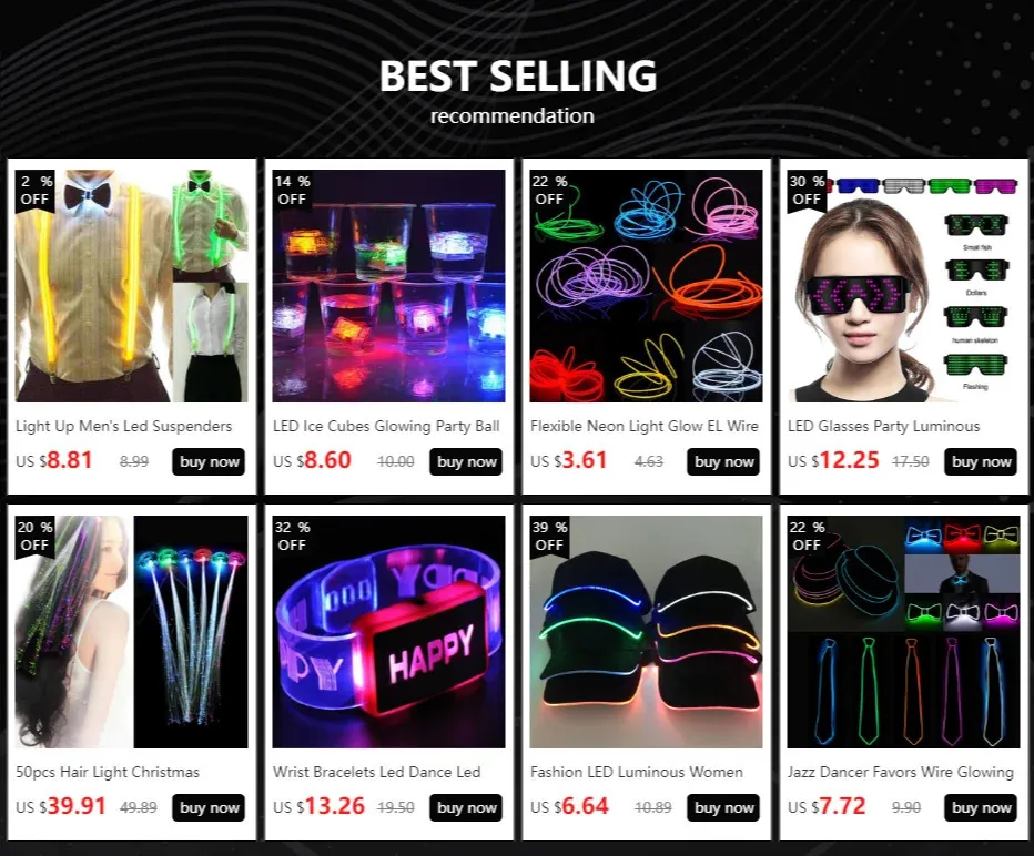 Triangle Rave Toy LED Rave Toy Wrist Bracelets Plastic Light-Up Glow Bangles with 10-15 ...