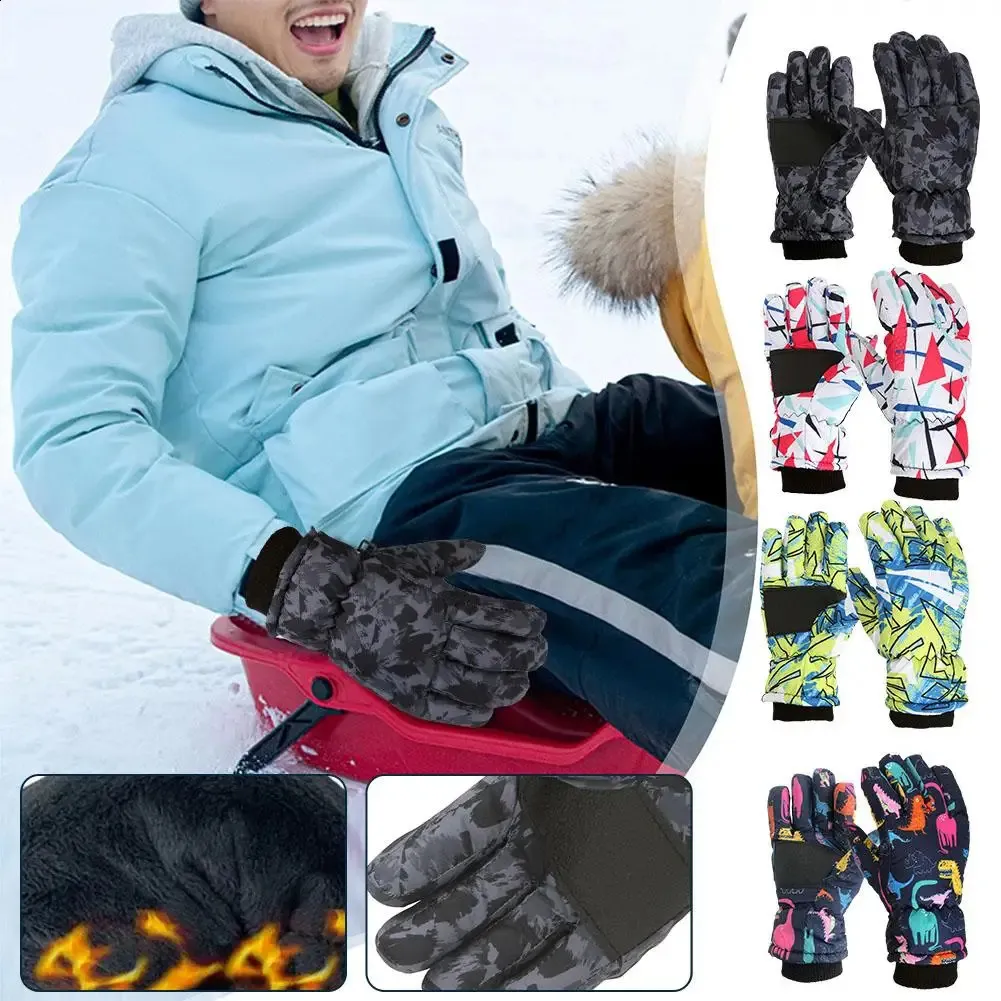 Guanti da sci invernali Must antiscivolo addensare caldo impermeabile per bambini antivento per bambini all'aperto guanto sportivo Sno K1Q6 231109