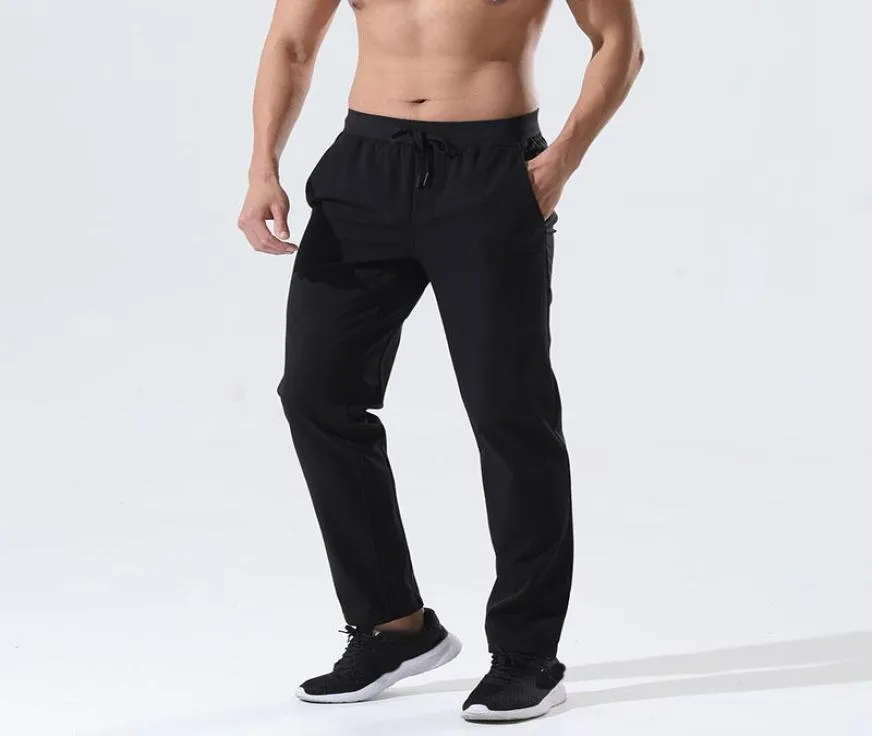 Calça esportiva masculina para ioga, corrida, academia, basquete, footba, leggings de treinamento, casual, confortável, bolso elástico, calças de secagem rápida, preta be1627184