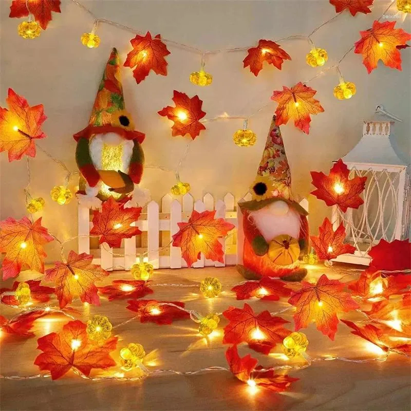 Party Decoration Pumpkin LED Light String Festival Decor Lights Thanksgiving Halloween Hem Holiday Atmosphere