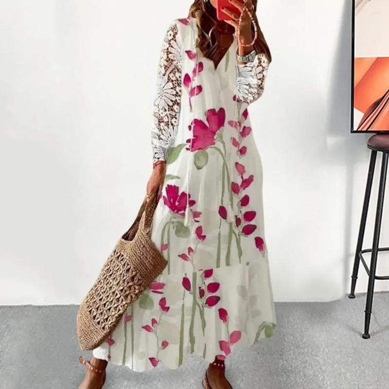 Crochet Lace Maxi Dress Mid-Calf Hooded Floral Polyester Synthetic Fiber  for Women Ages 35-45 from Dhgate Basic & Casual Dresses - price 22.66
