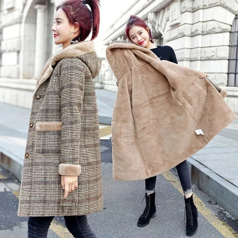 Wool Coat Basic Editions Winter Coats Plaid Wool Blend Coat With