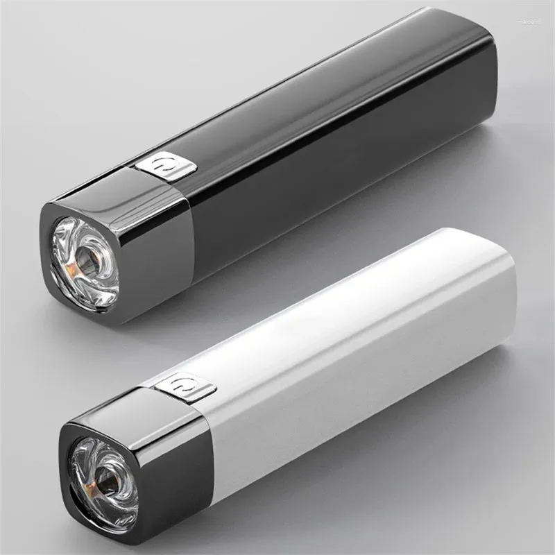 懐中電灯トーチ100pcs LED高出力USB充電式ハンドヘルドトーチアウトドア警告緊急ナイトライトランプ照明