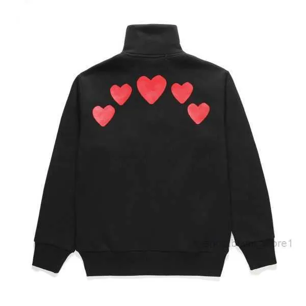 CDG Hoodies Sweatshirts Play Embroidered Men's Hoodie Designer Eye Popular Commes Des Fashion Brand Star Same Cotton Large Red Heart Sweater Long Coupl Bowling 7SSP