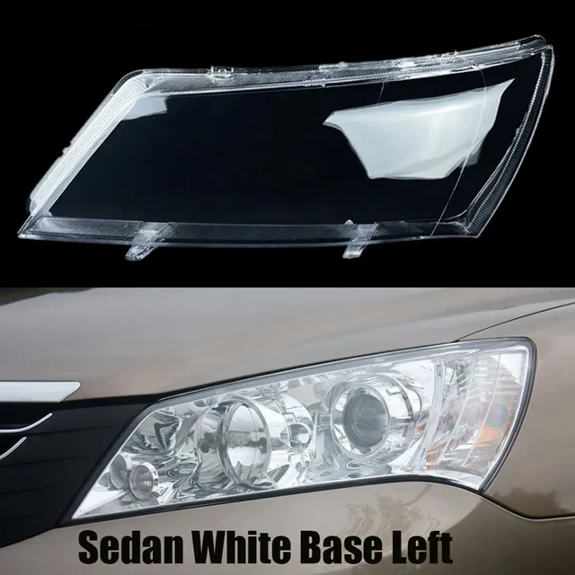 For Geely Emgrand EC7 Sedan 2009~2013 Car Front Headlight Lens Cover Transparent Lampshade Glass Lampcover Caps Headlamp Shell