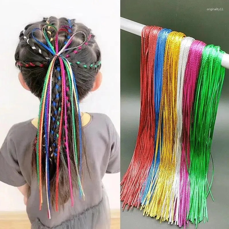 Accessoires pour cheveux, tresses colorées, corde, 32 à 16 pièces, tresse pour fille, 90cm, pour votre bricolage tressé