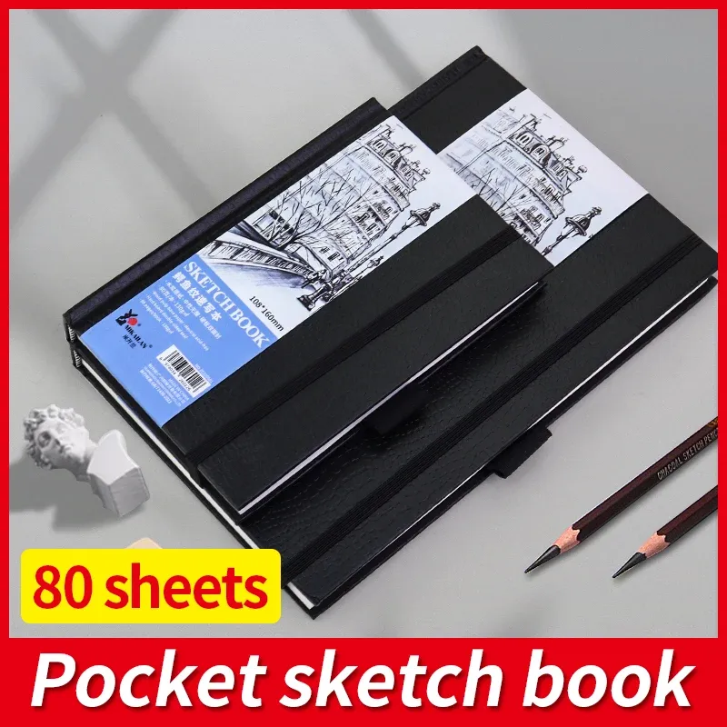 SketchBook Hand Sketching Drawing Notebook Journal Planner For Student Artist Painting Art Supplies 80Sheet 130g