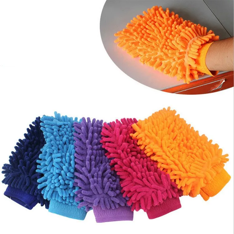 Chenille Microfiber Scratch-Free Car Wash Mitt Gloves Double Sided Household Cleaning Tools Cleaning Gloves-Organization Mitts C11