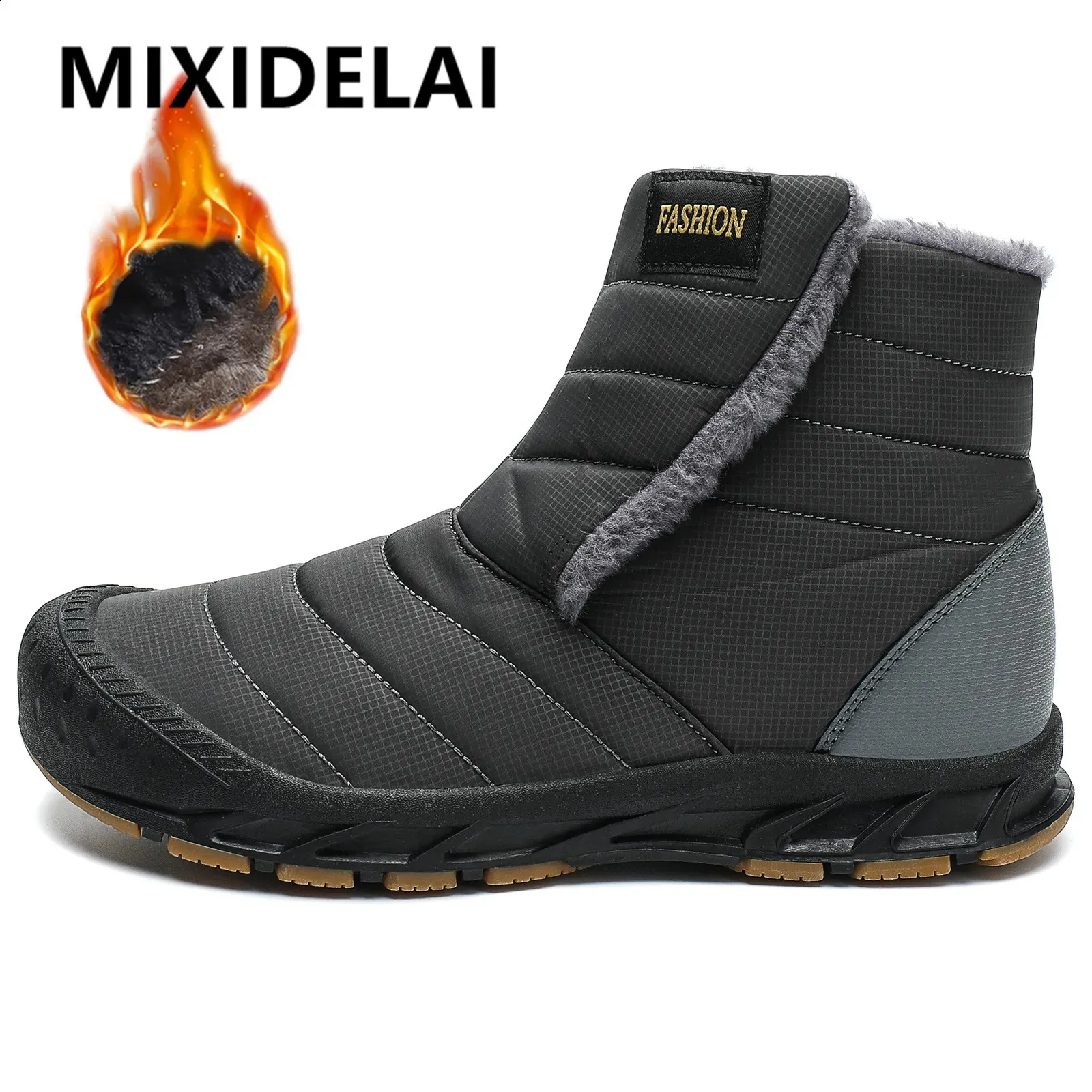 Stiefel Marke Winter Männer Wasserdichte Schnee Stiefel Warme Plüsch Stiefeletten Männer Outdoor Turnschuhe Arbeit Stiefel Hohe Qualität Plus Größe männer Stiefel 231109