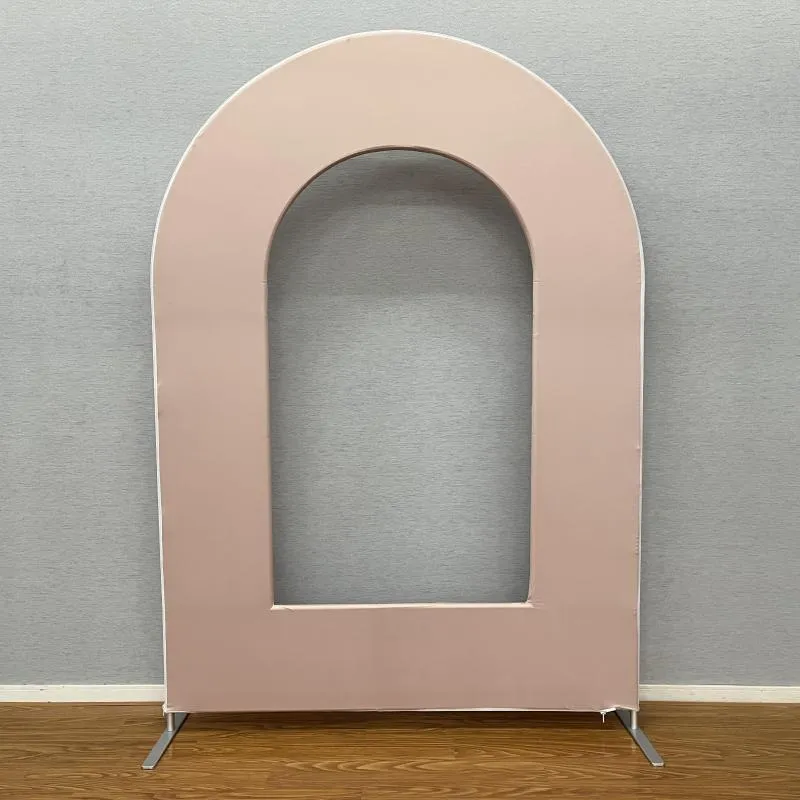 Party Decoration 5X7ft Open Arch Wall With Nude Backdrop Cover For Door Shape Stand Wedding Event Decor