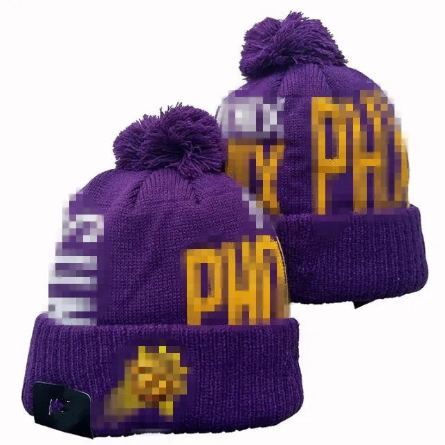 Erkek Kapaklar Güneş Beanies Phoenix Beanie Şapkalar 32 Takımın Tümü Örtü Kelepçeli Pom Çizgili Kenar Hattı Sıcak ABD Kolej Spor Örgü Şapka Kapağı Kadınlar için A1