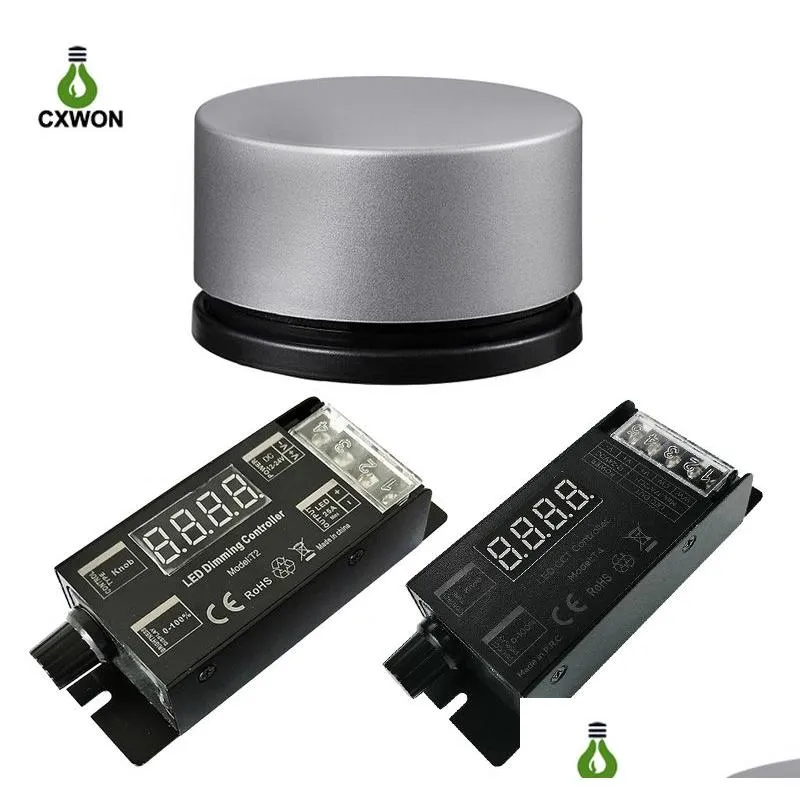 Atenuadores LED Dimmer Dc12-24V Voltaje constante Flexible Color único Cct Interruptor de control remoto síncrono inalámbrico 2.4G Atenuación de tira D Dhdtz