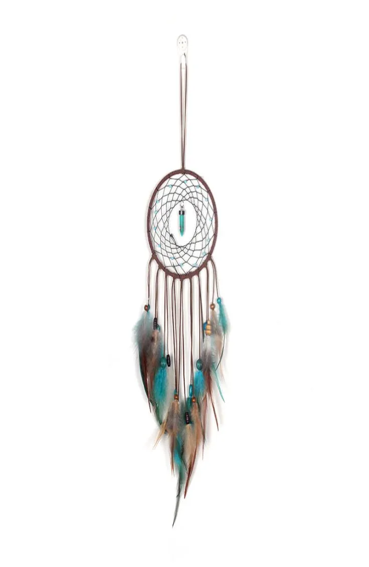 هدية ديكور المنزل ملونة Dreamcatcher أسلوب الأزياء ريشة لطيفة المصنوعة يدويًا ماسكًا صافي جدار معلق من الغرفة 6261736