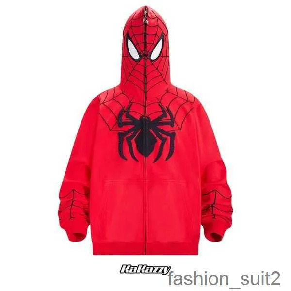Felpe con cappuccio da uomo Nuovo Kakazzy Fashion Brand All Ramaway Spider Man Cosplay Felpa con cappuccio ricamato Stesso stile Puff di alta qualità Tn 5 11FS