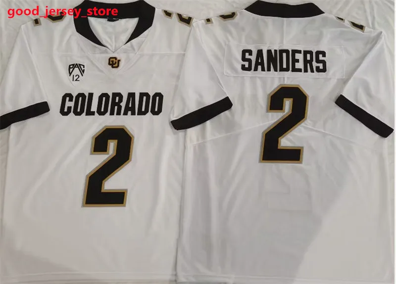 Mens Travis Hunter Colorado Buffaloes Camisa De Futebol Costurada 2023