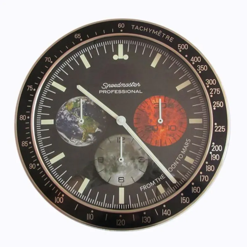 34CM De luxe Design moderne Horloge murale en métal Art montre Horloge Relogio De Parede Horloge Decorativo avec correspondant