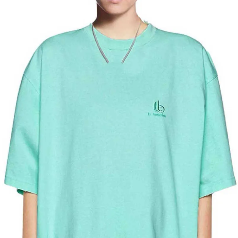 Womens Designer T-shirt Rätt version Summer Brodery Engelska etikett unisex Loose Casual hylsa t-shirt xxl
