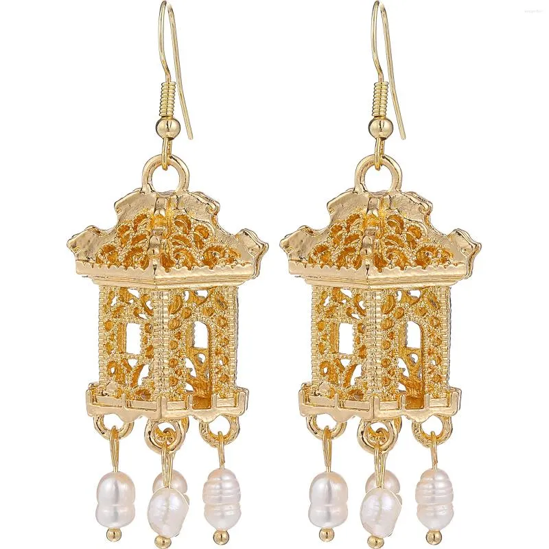 Backs Earrings 1 Pair Of Romantic Special Tassel Ear Drop Fashion Dangle Women Dangler Jewelry Golden