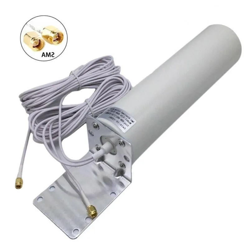 Freeshipping 4G LTE antenna 3G 4G external antennna outdoor antenna with 5m Dual SlIder CRC9/TS9/SMA connector for 3G 4G router modem Stsnf