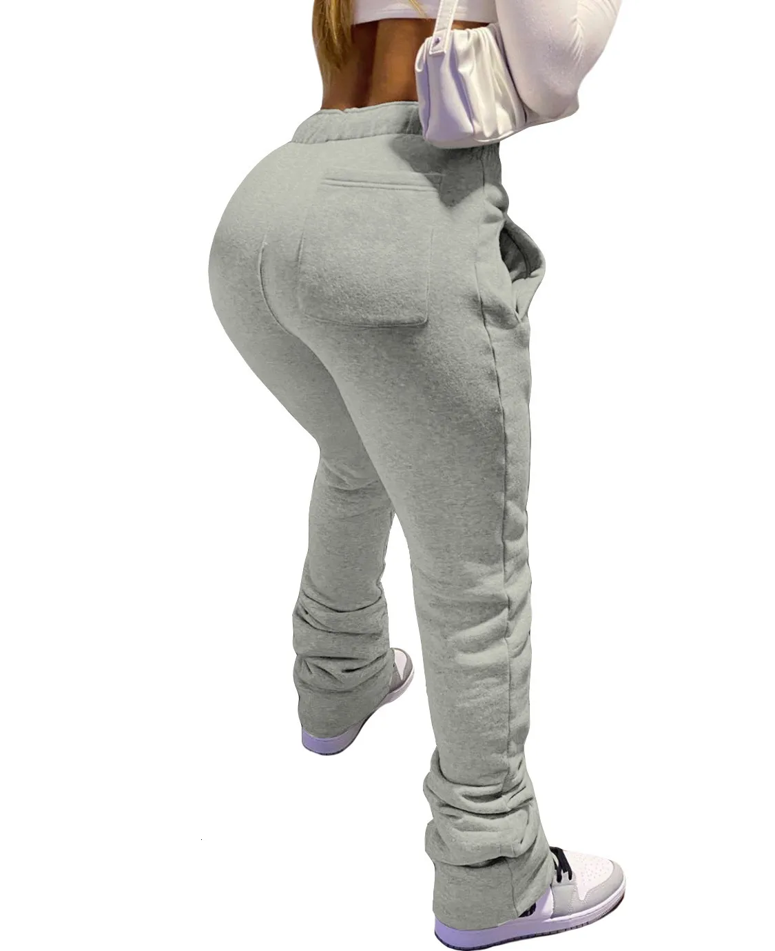 Stacked womens joggers hotsell