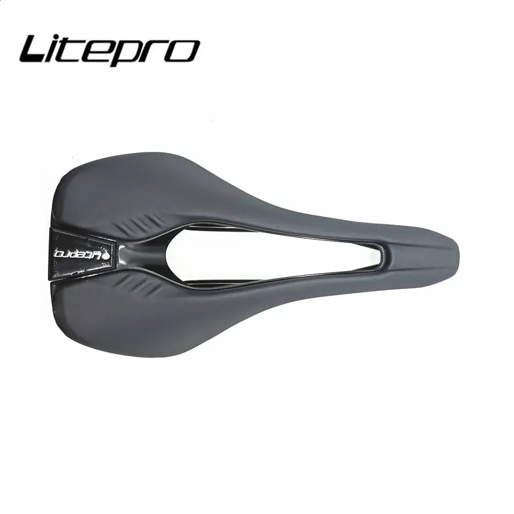 Bicicleta Groupsets Litepro Seat Saddle Hollow PU Couro Longa Distância Equitação Montanha Dobrável Bicicleta Confortável Almofada Acessórios 231109