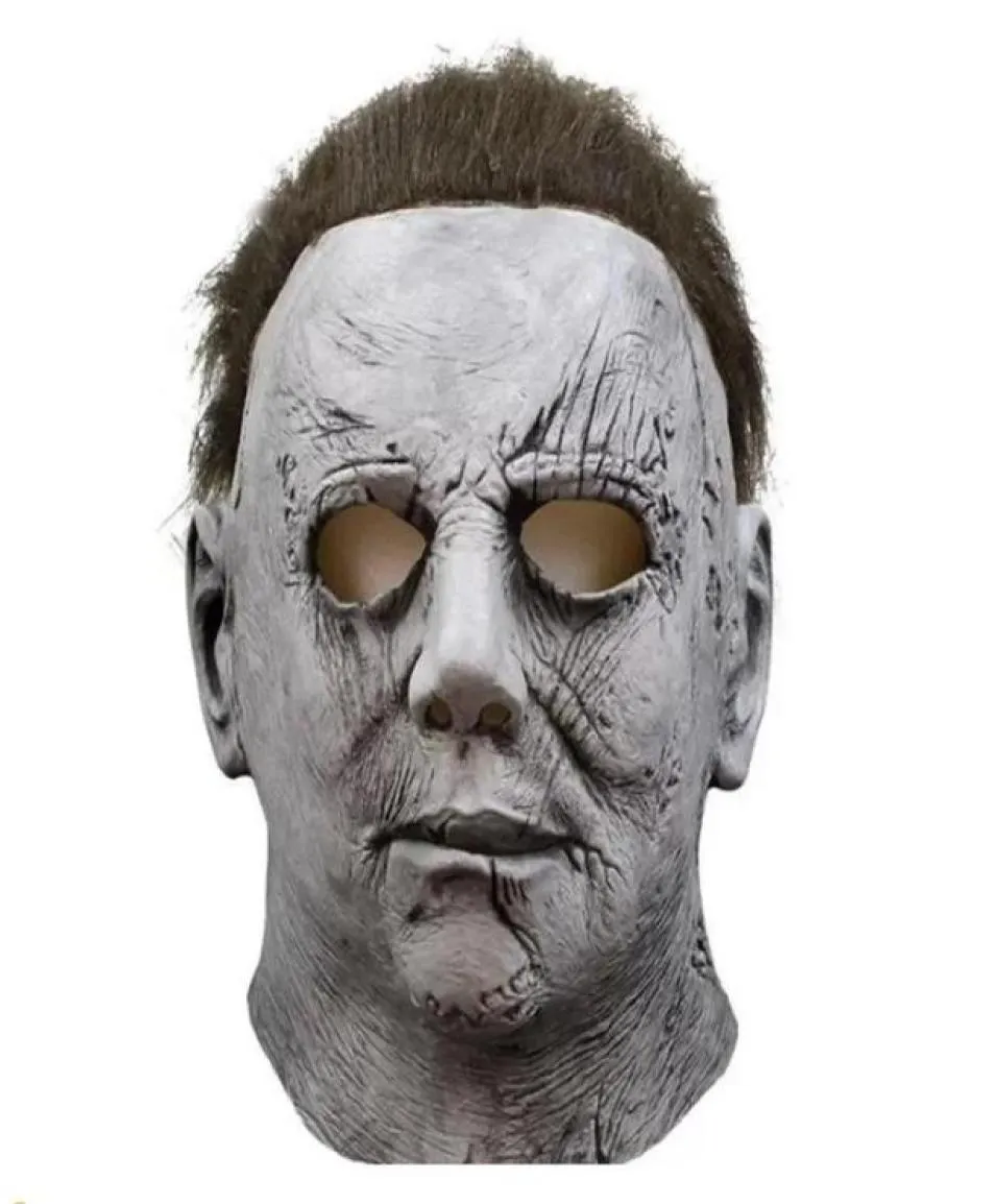 Korku Maskara Myers Mask Maski Maskeli Masquerade Michael Cadılar Bayramı Cosplay Partisi Maska Maskesi Realista Lateks Maskaras Mask De C09717823